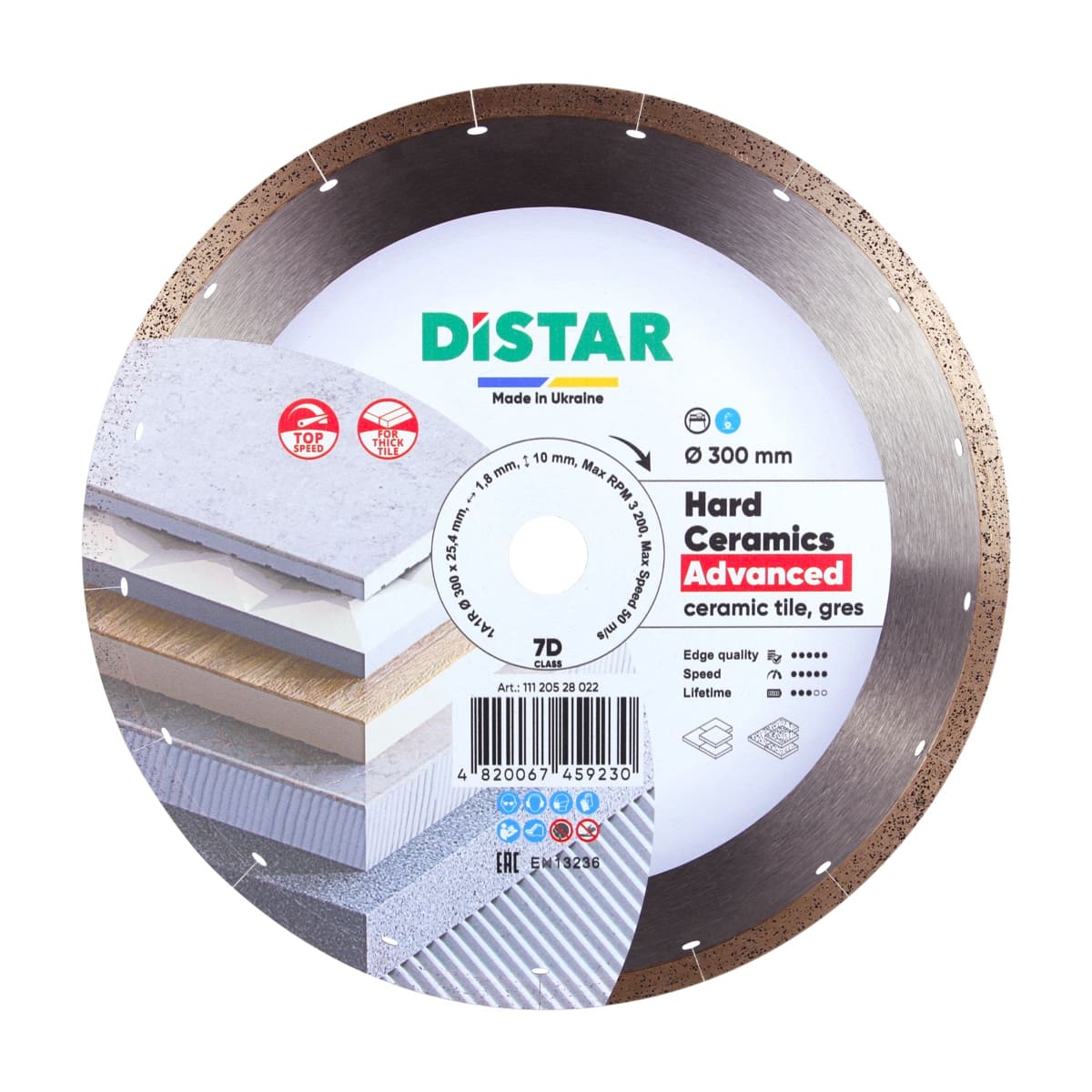 Hard Ceramics Advanced Diamond Blade 7"–14" – Thick Porcelain & Dekton Cuts