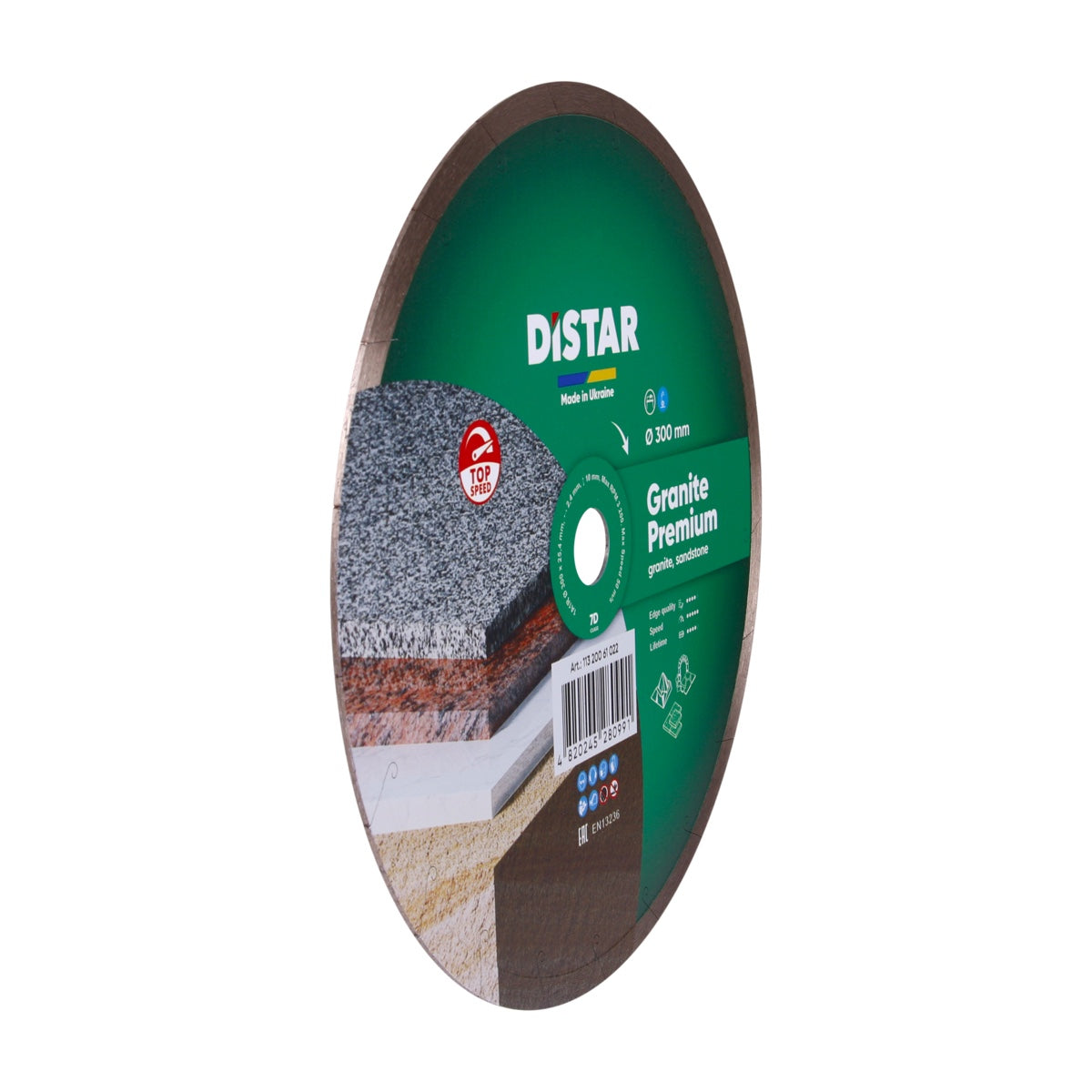 Disc sanding tool with Distar branding on a white background