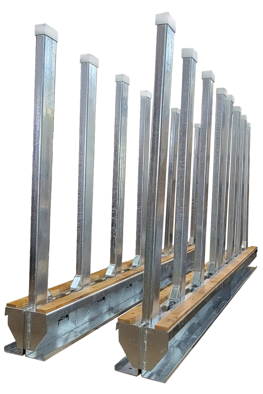 Weha 12 Ton 10' Slab Rack with 16 Galvanized Poles