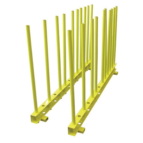 Weha 5' Yellow Heavy-Duty Remnant Rack