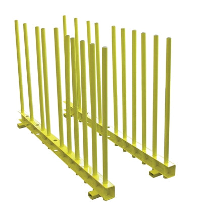 Weha 5' Yellow Heavy-Duty Remnant Rack