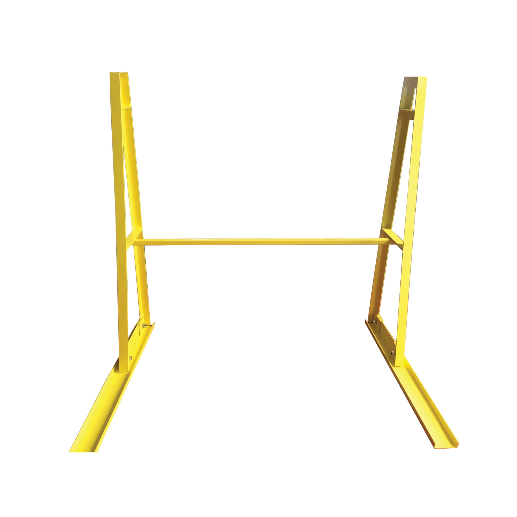 Weha Single Sided A-Frame Storage Rack with Cross Bar – Safety Yellow