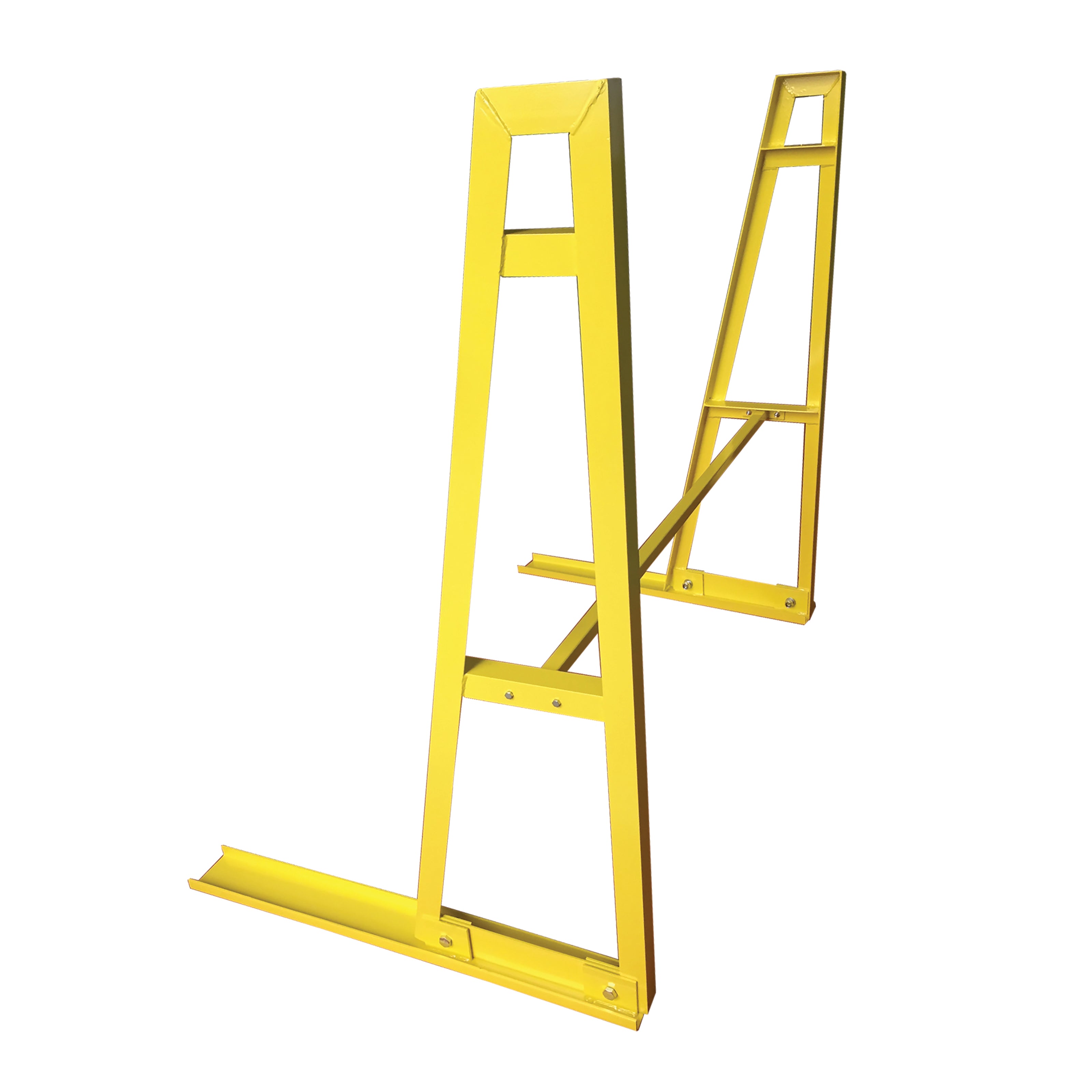Weha Single Sided A-Frame Storage Rack with Cross Bar – Safety Yellow