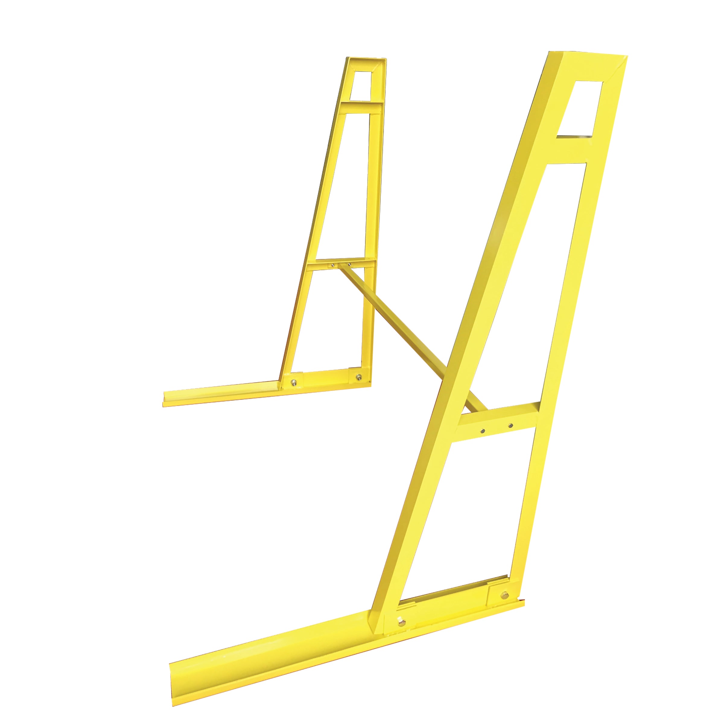 Weha Single Sided A-Frame Storage Rack with Cross Bar – Safety Yellow