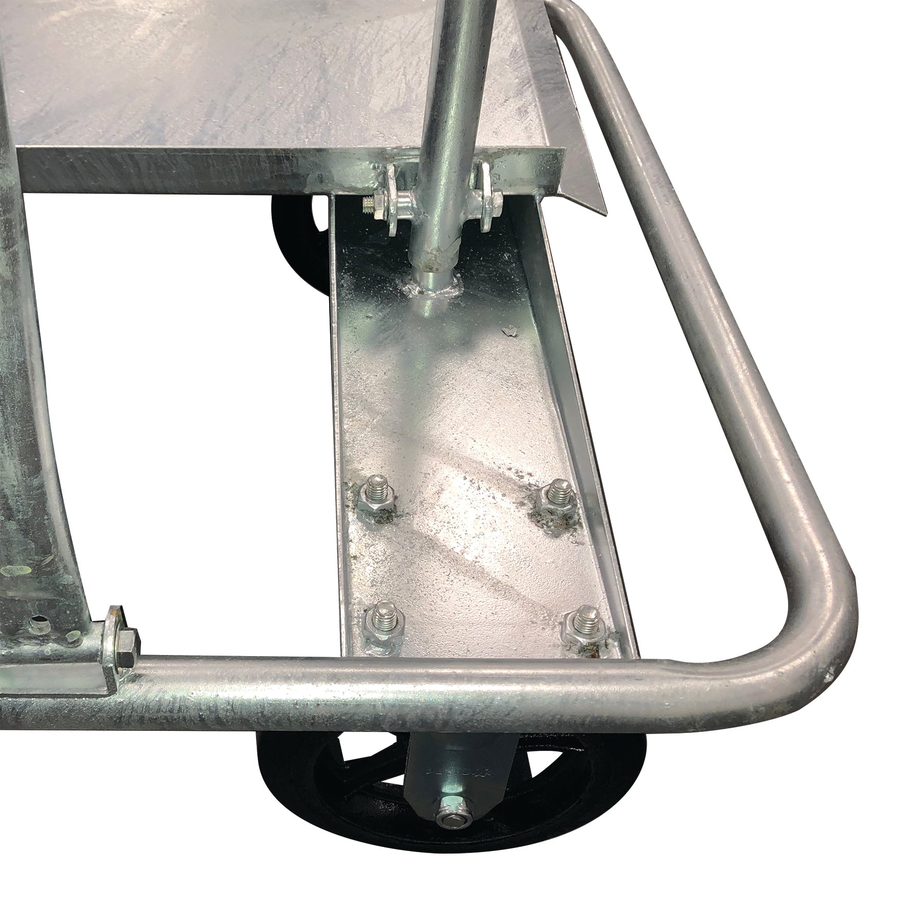 Weha Galvanized Granite Broken Down Shop Cart "Drywall Cart" – 2000 lb Capacity