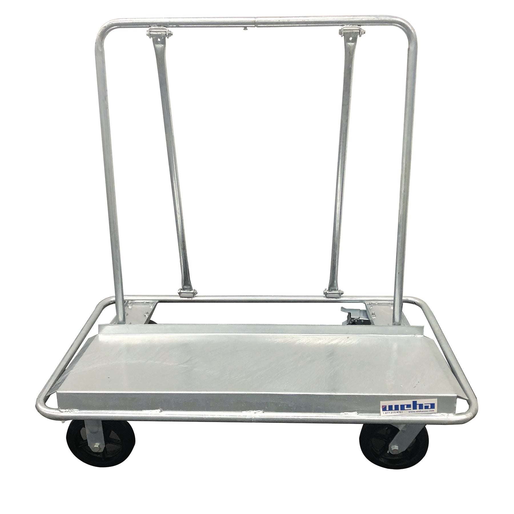 Weha Galvanized Granite Broken Down Shop Cart "Drywall Cart" – 2000 lb Capacity