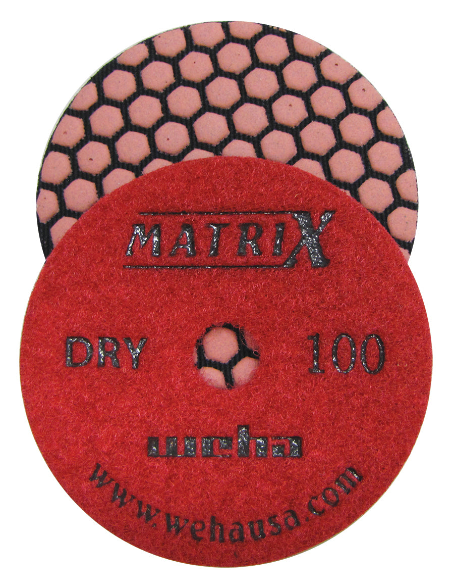 Weha 4" Matrix Dry 7 Step Diamond Polishing Pads