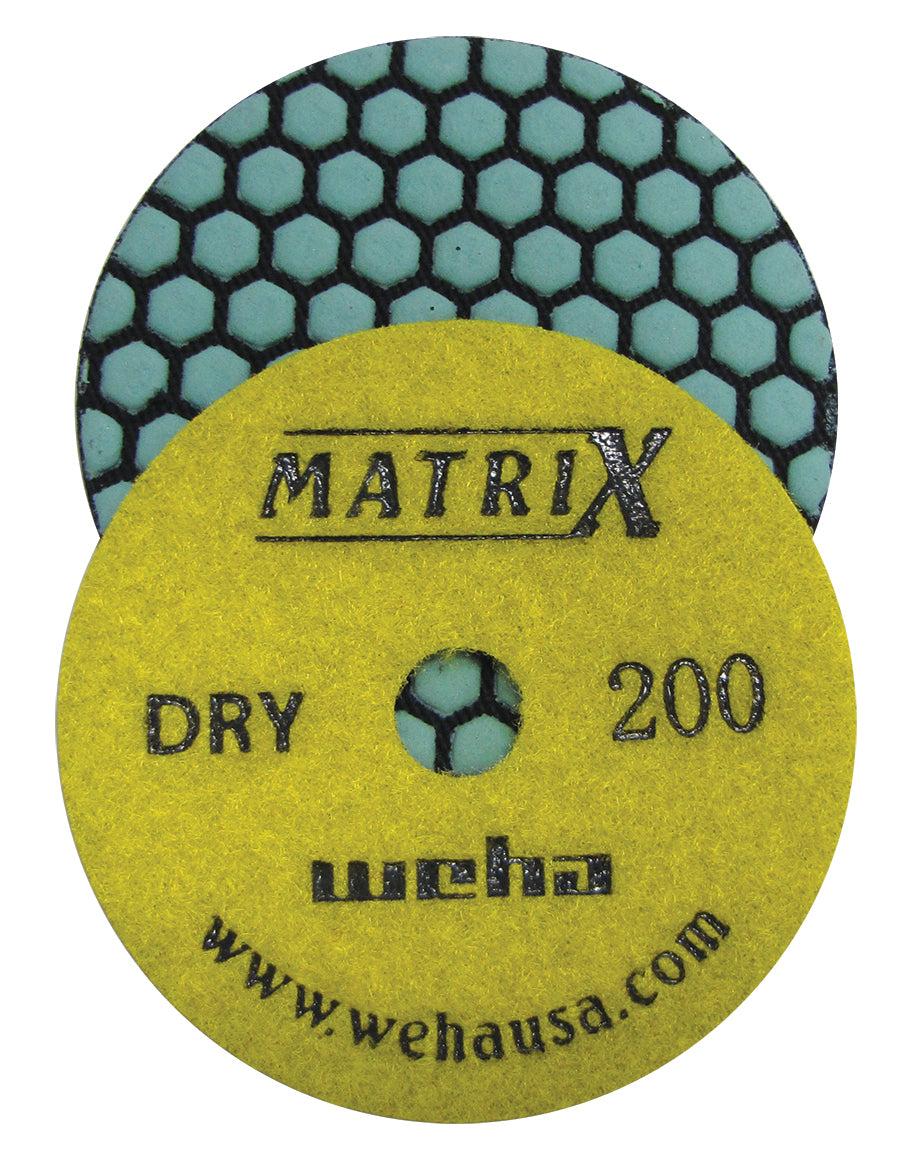Weha 4" Matrix Dry 7 Step Diamond Polishing Pads