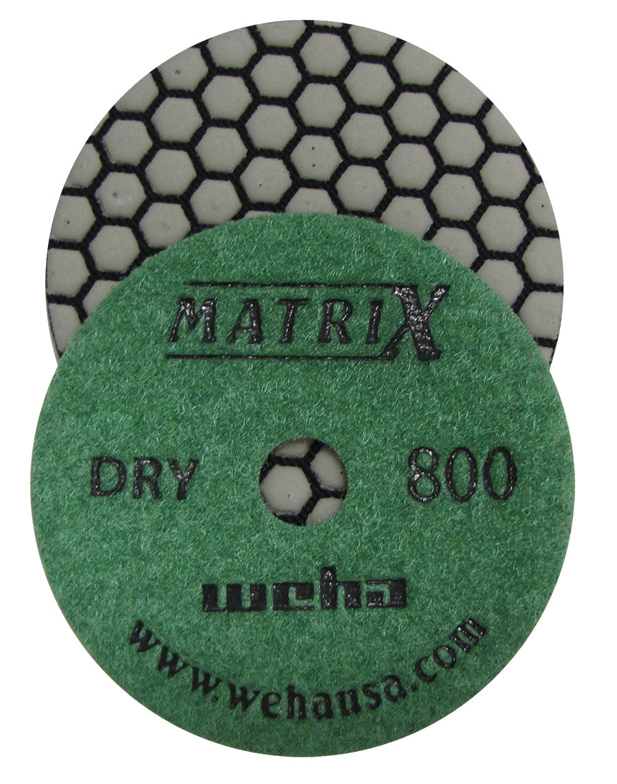 Weha 4" Matrix Dry 7 Step Diamond Polishing Pads