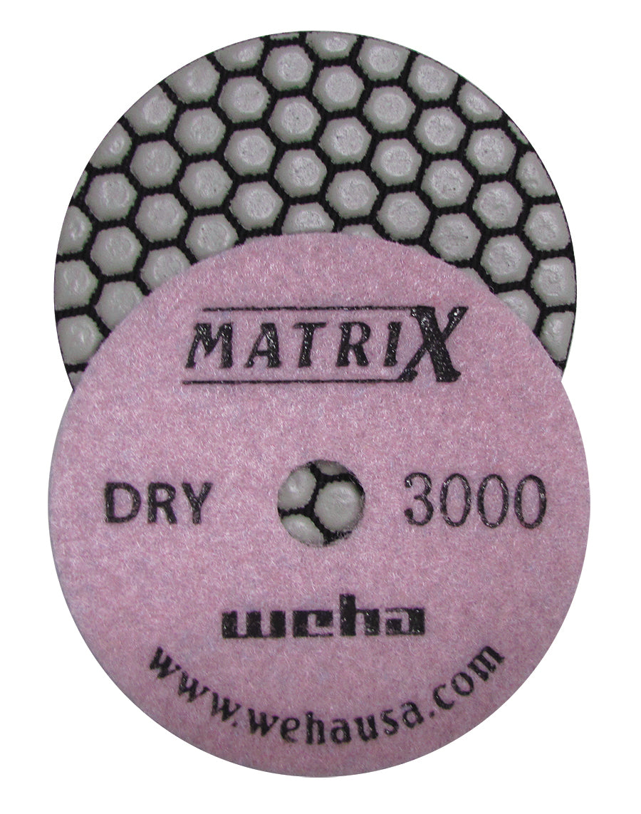 Weha 4" Matrix Dry 7 Step Diamond Polishing Pads