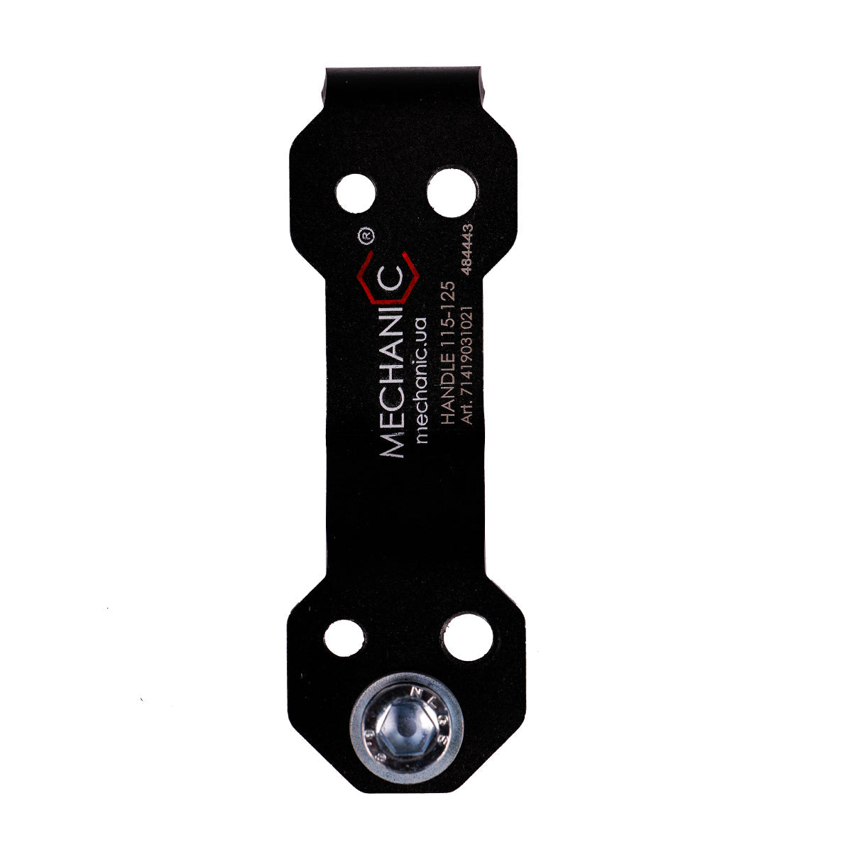 Black angle grinder handle accessory with the brand name MECHANIC 115-125 printed on it.