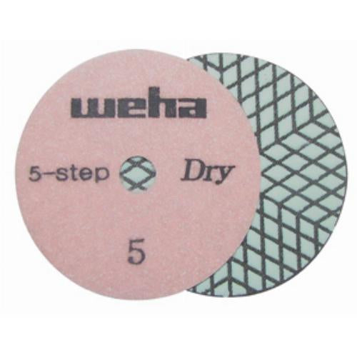 Weha 4" 5 Step Dry Diamond Polishing Pads