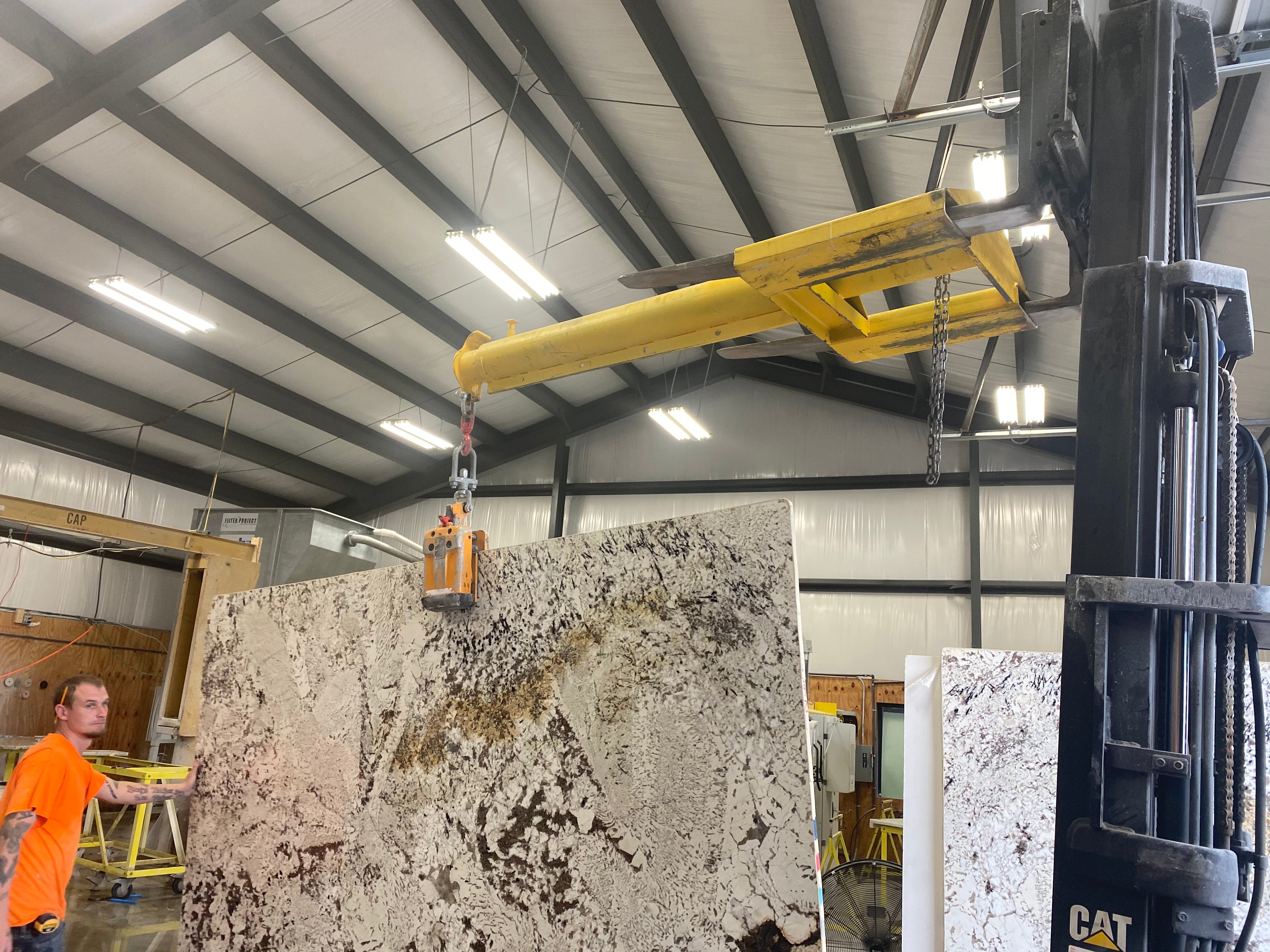 Weha Yellow Telescopic Forklift Boom