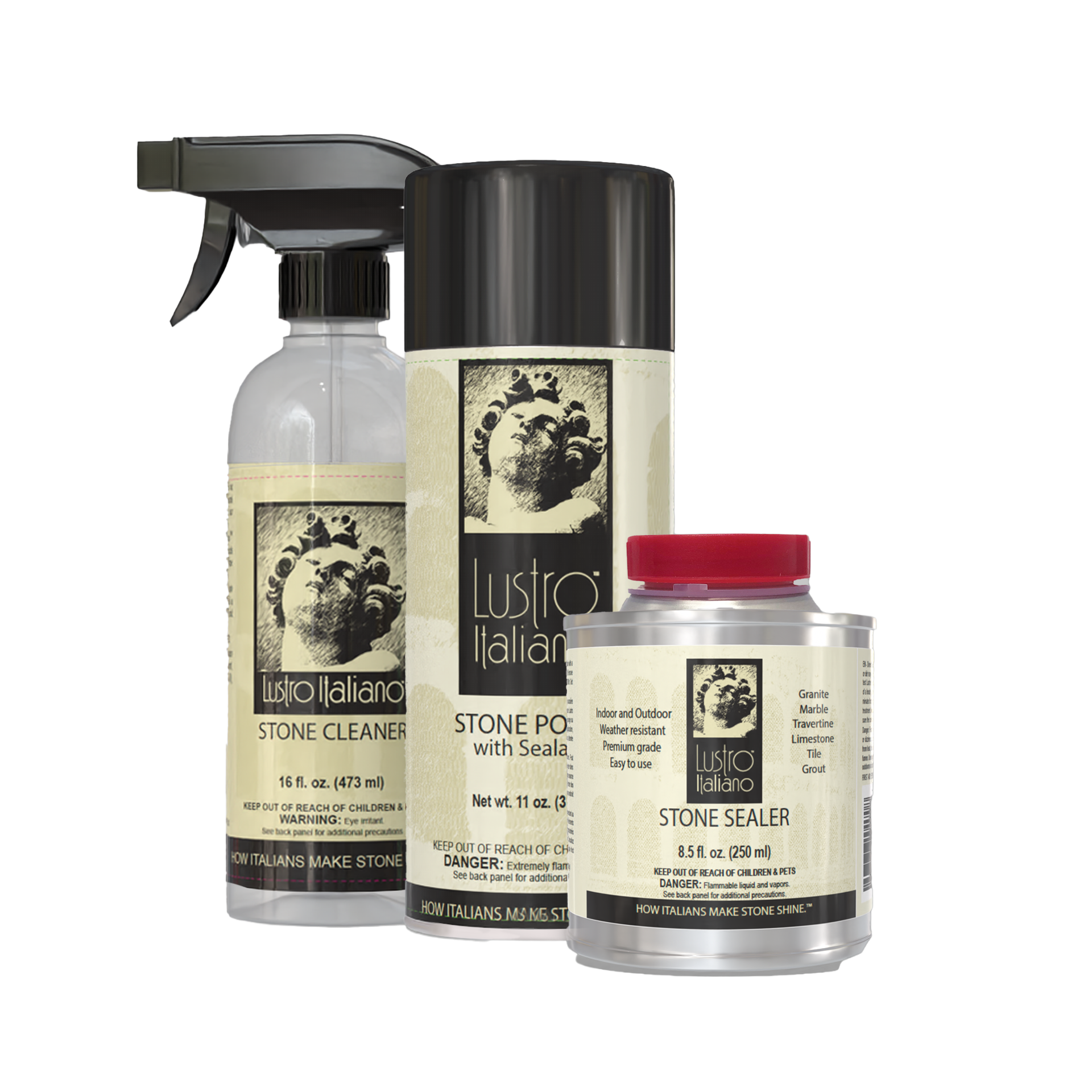 Lustro Italiano Professional Counter Top Reseal Kit