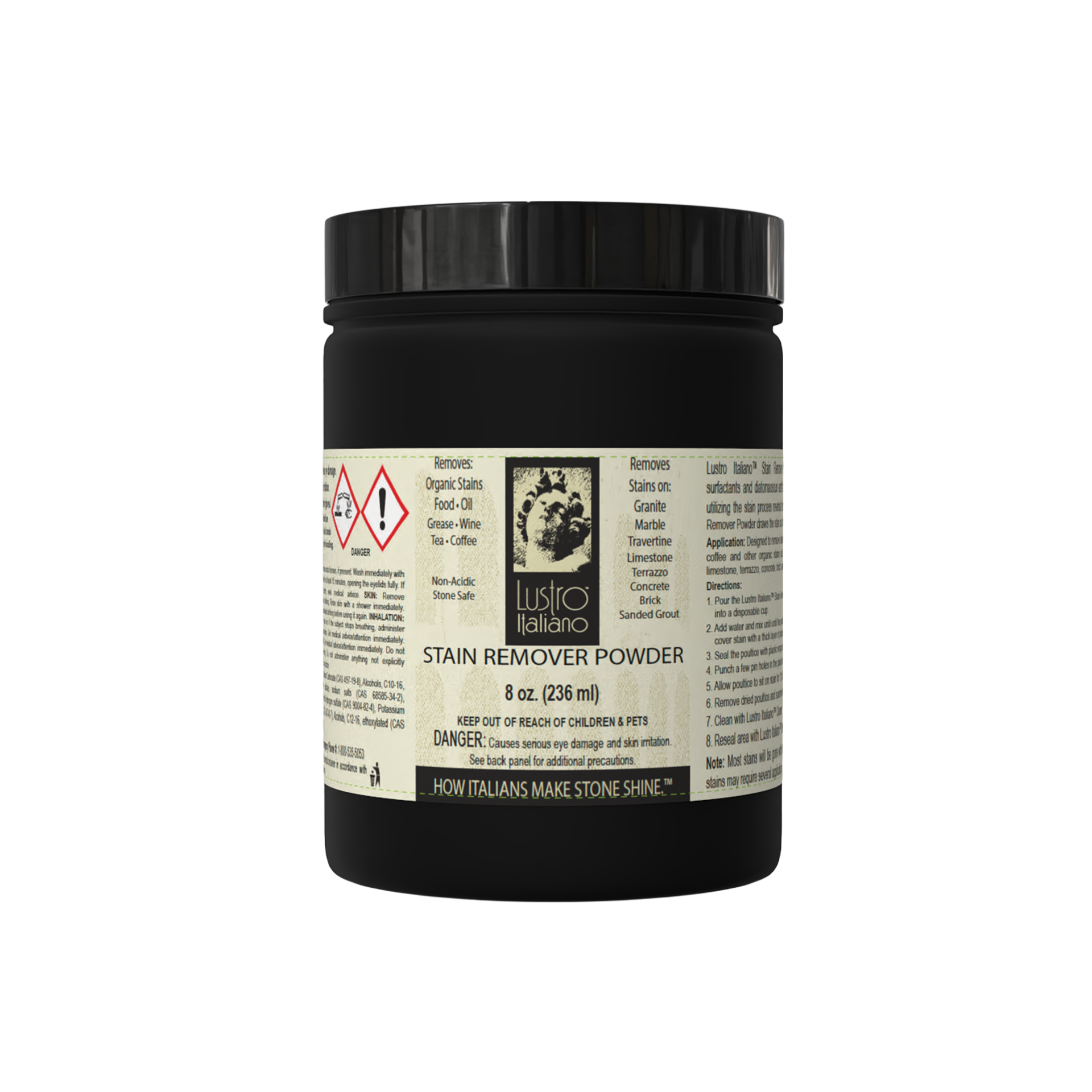 Lustro Italiano Stain Remover Poultice Powder