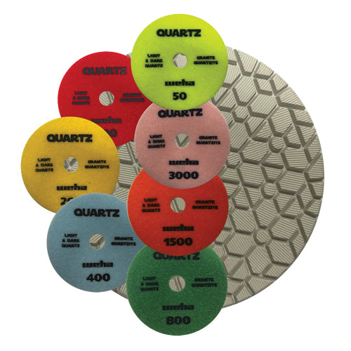 Weha 4" 7 Step Quartz Diamond Polishing Pads