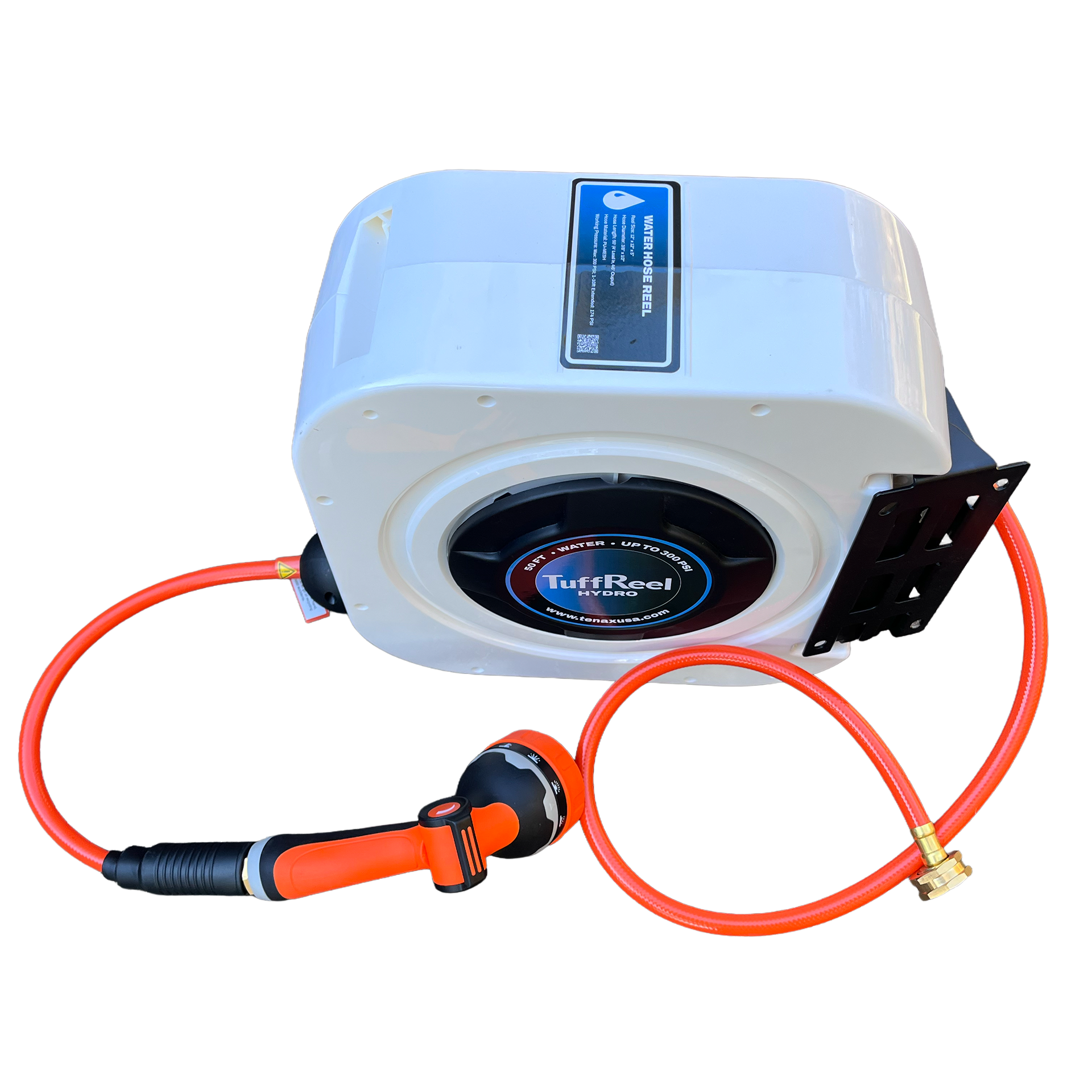 TuffReel Hydro 50 FT Retractable Water Hose Reel