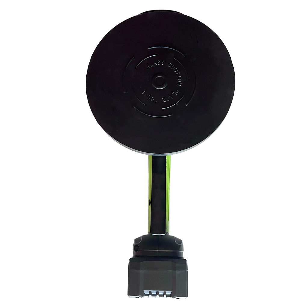 Close-up angled view of 8 inch tile leveling tool showing suction cup and controls