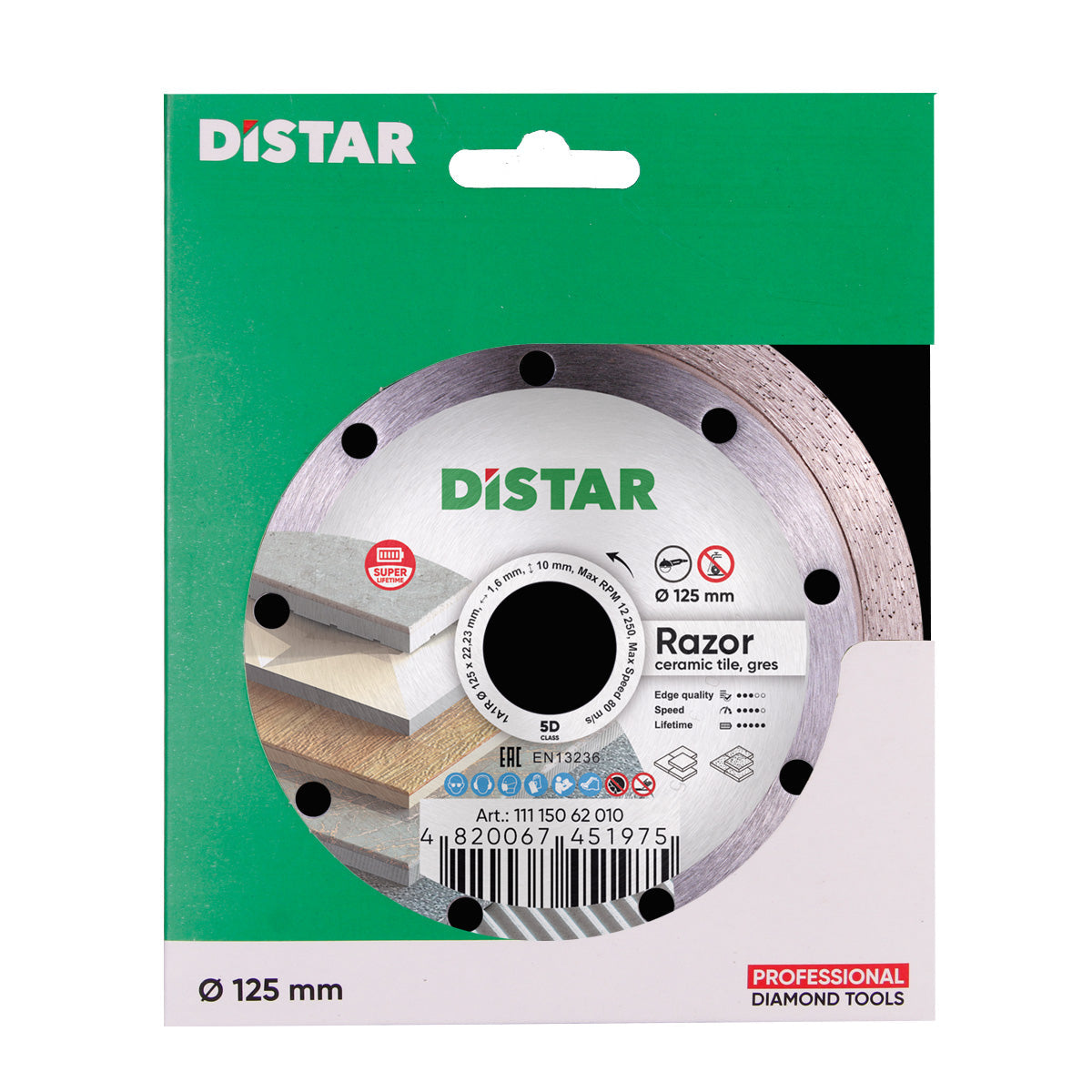 DISTAR Razor 5 inch diamond blade for porcelain and ceramic tile
