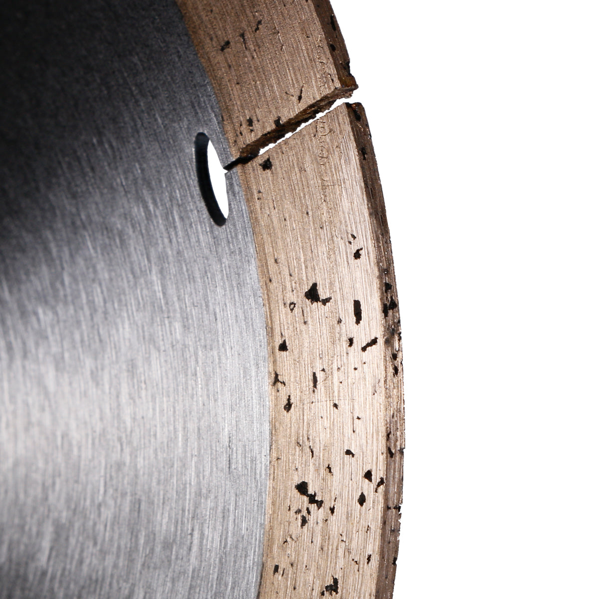 Side view of DISTAR diamond blade with laser segmentation