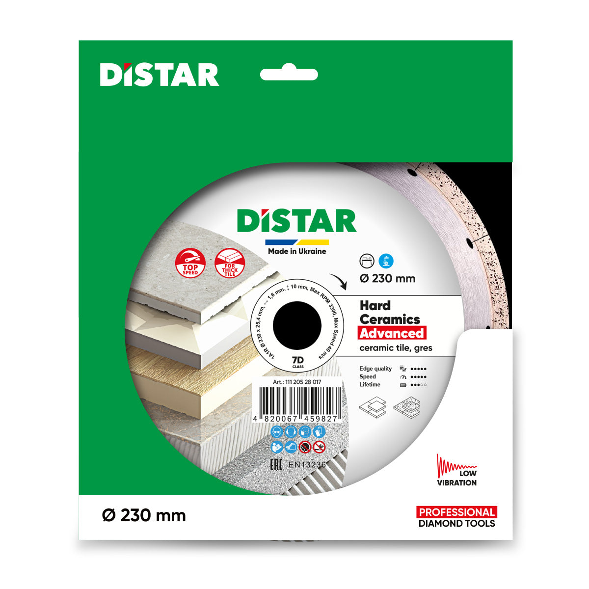 DISTAR diamond cutting disc packaging with green background