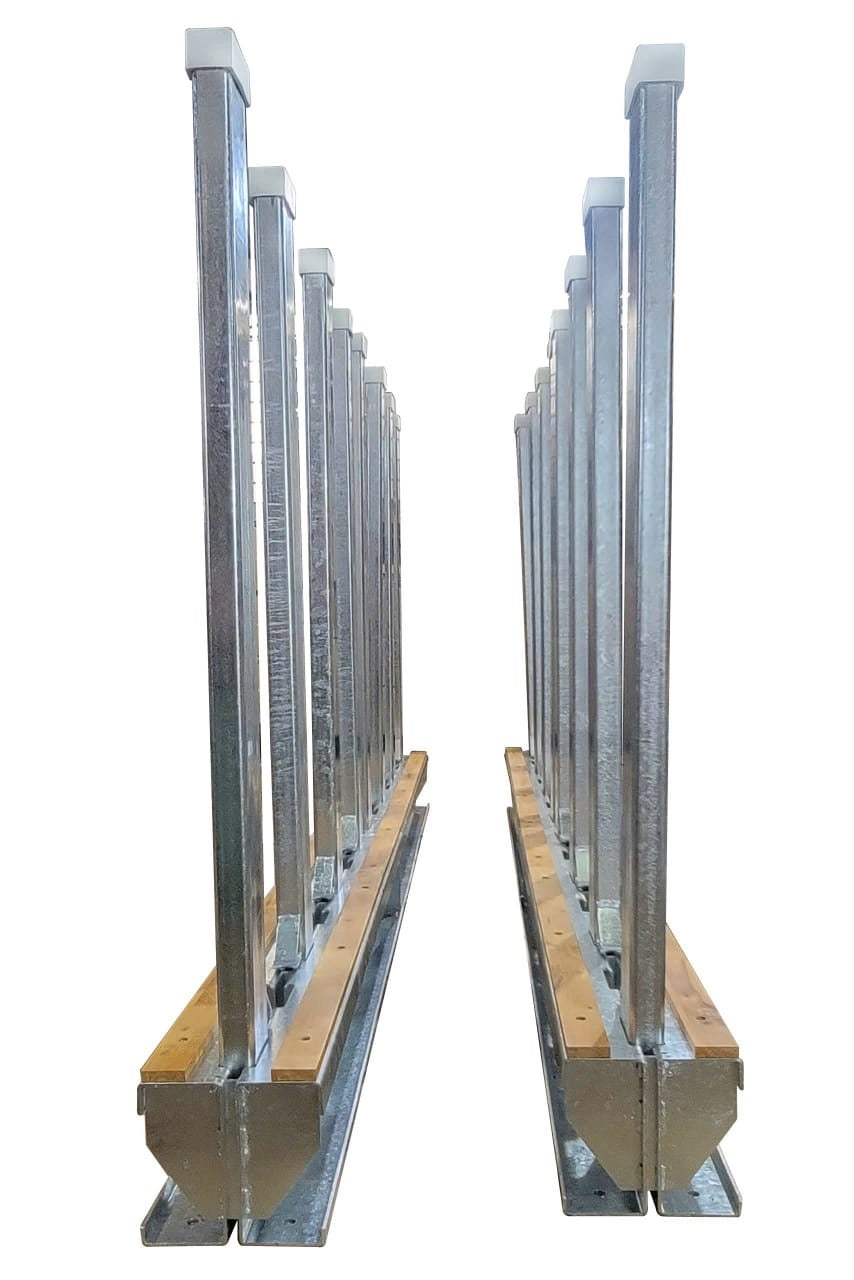 Weha 12 Ton 10' Slab Rack with 16 Galvanized Poles