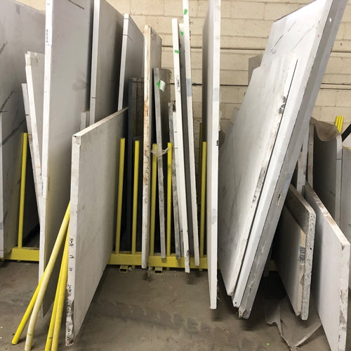 Weha 5' Yellow Heavy-Duty Remnant Rack