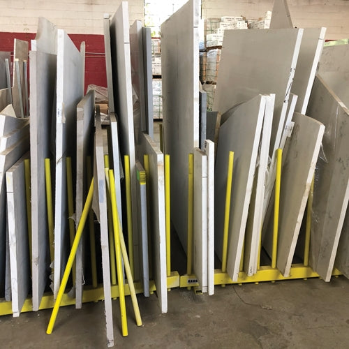 Weha 5' Yellow Heavy-Duty Remnant Rack