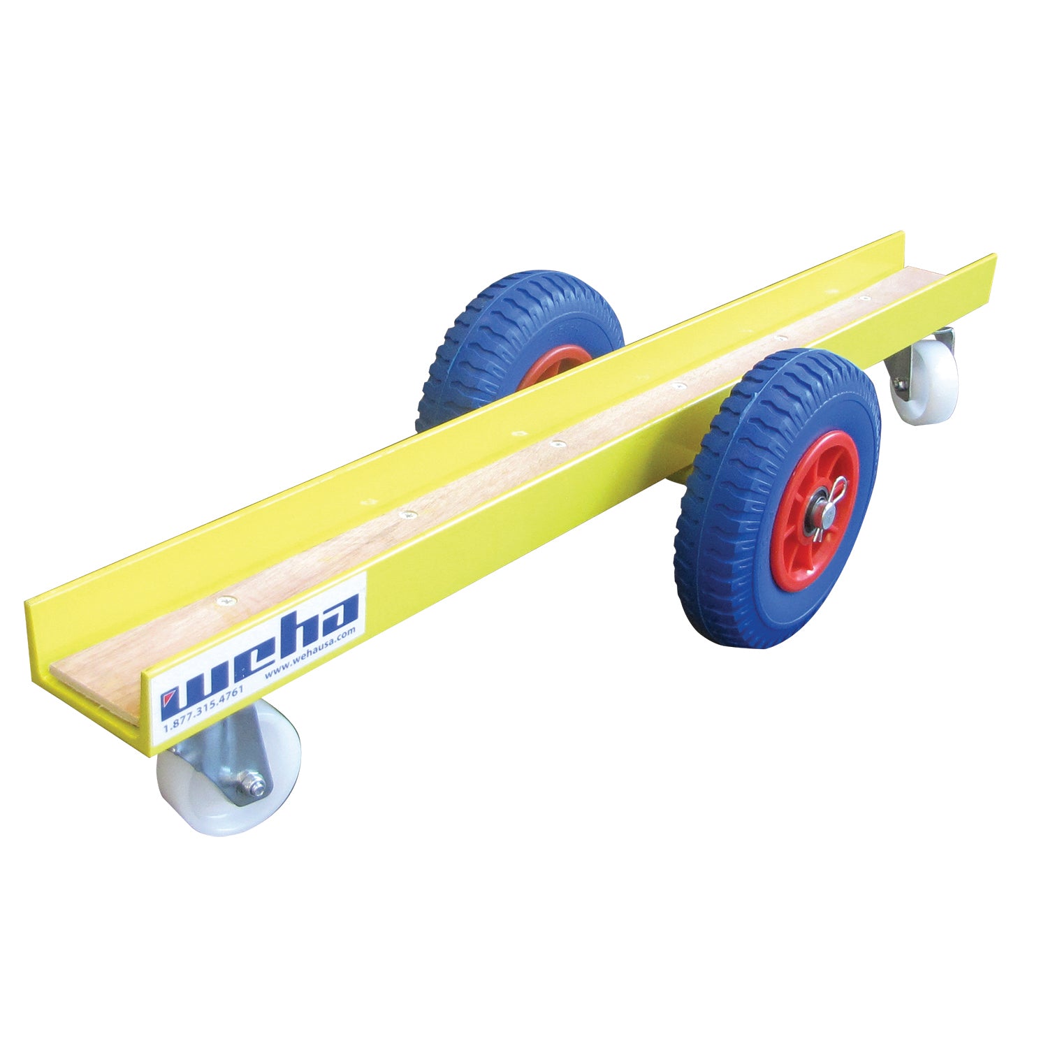 Weha 8" Safety Yellow Slab Dolly with 4 Wheels