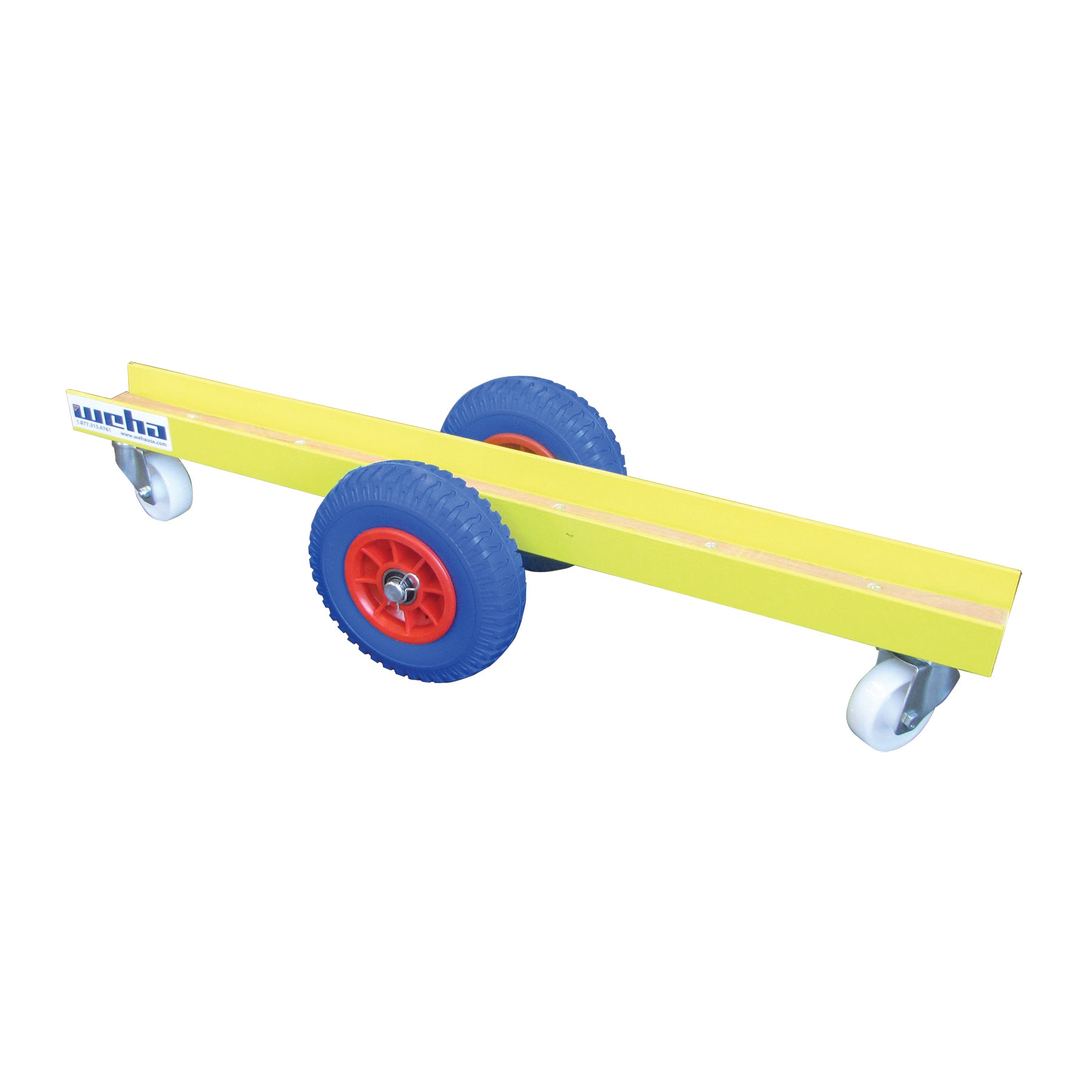 Weha 8" Safety Yellow Slab Dolly with 4 Wheels