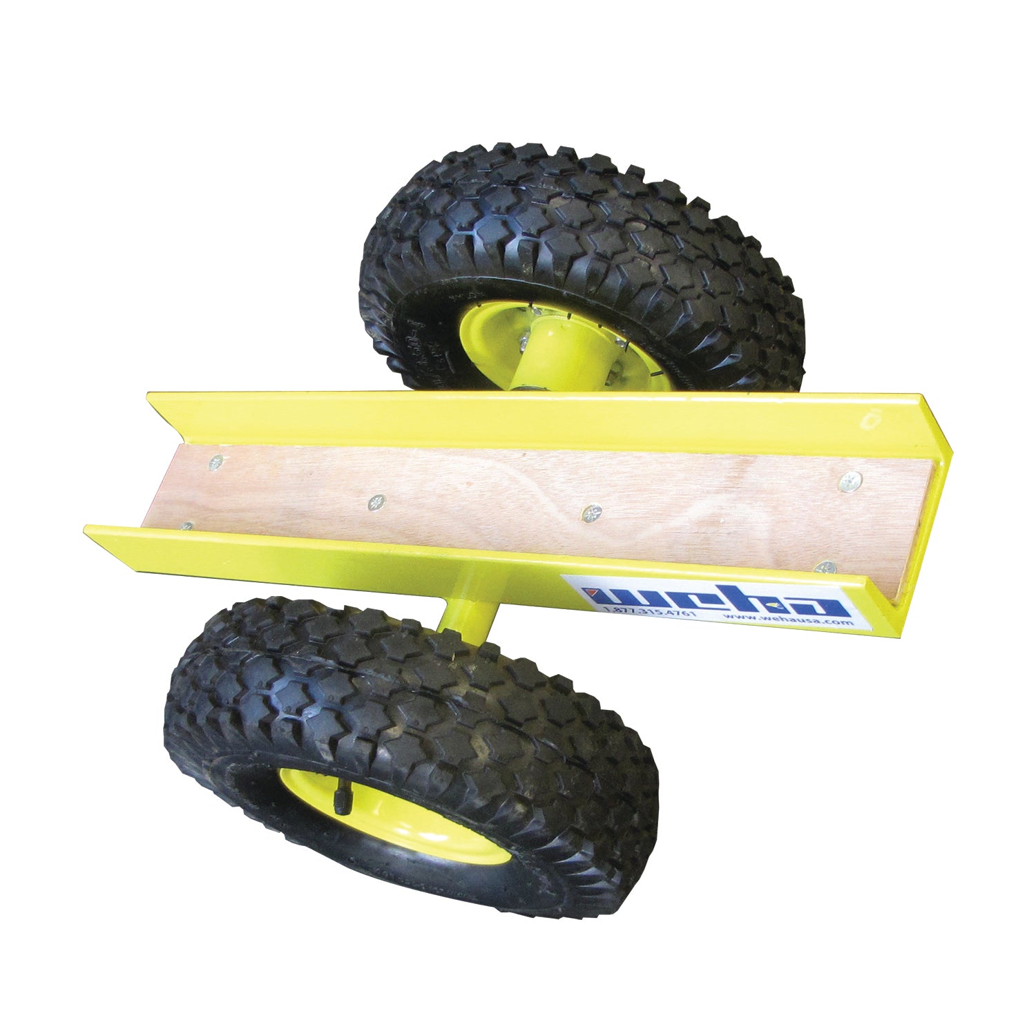 Weha 10" Safety Yellow Slab Dolly with 2 Wheels