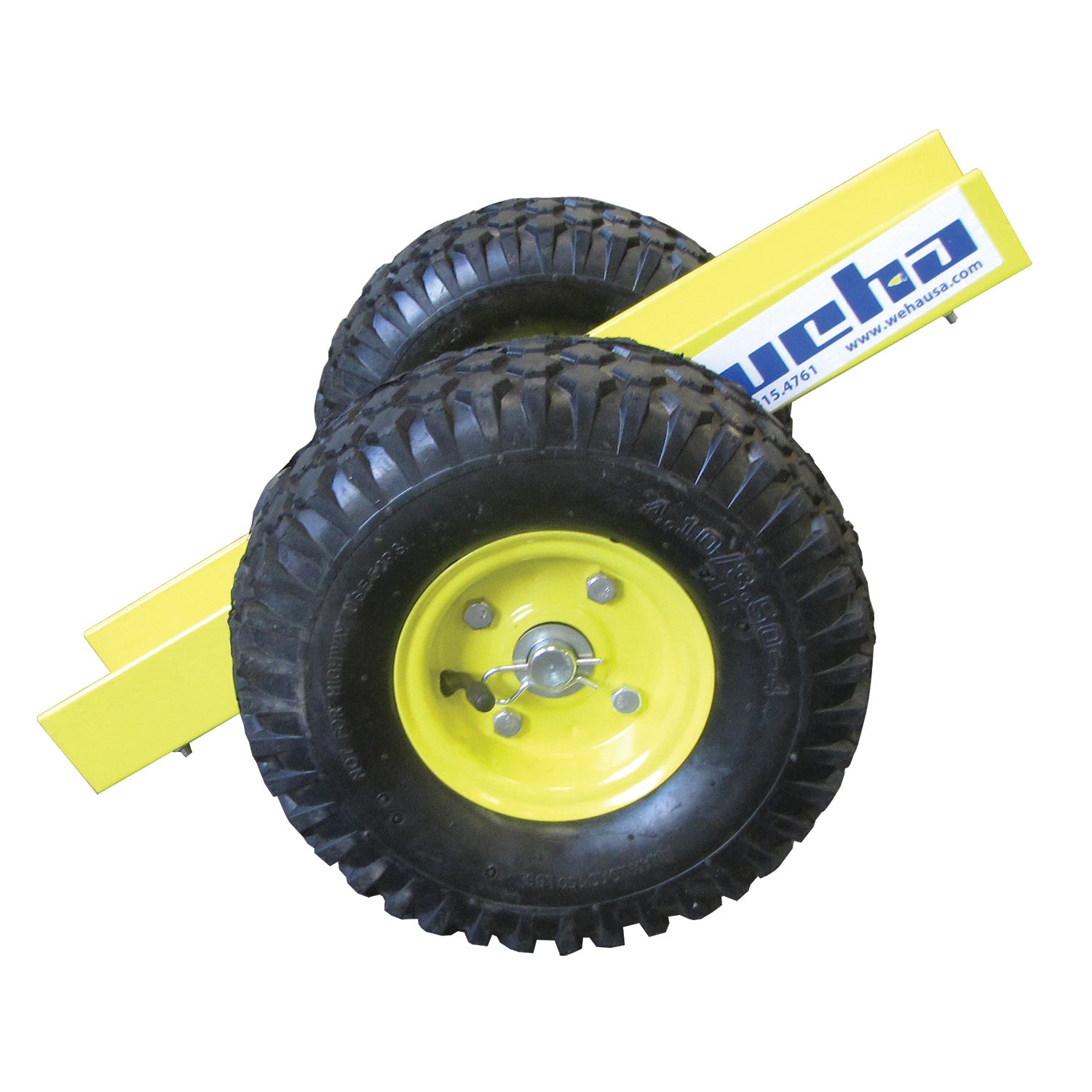 Weha 10" Safety Yellow Slab Dolly with 2 Wheels
