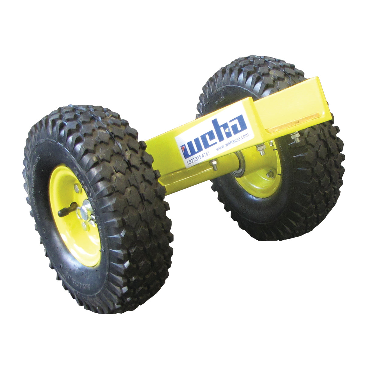 Weha 10" Safety Yellow Slab Dolly with 2 Wheels