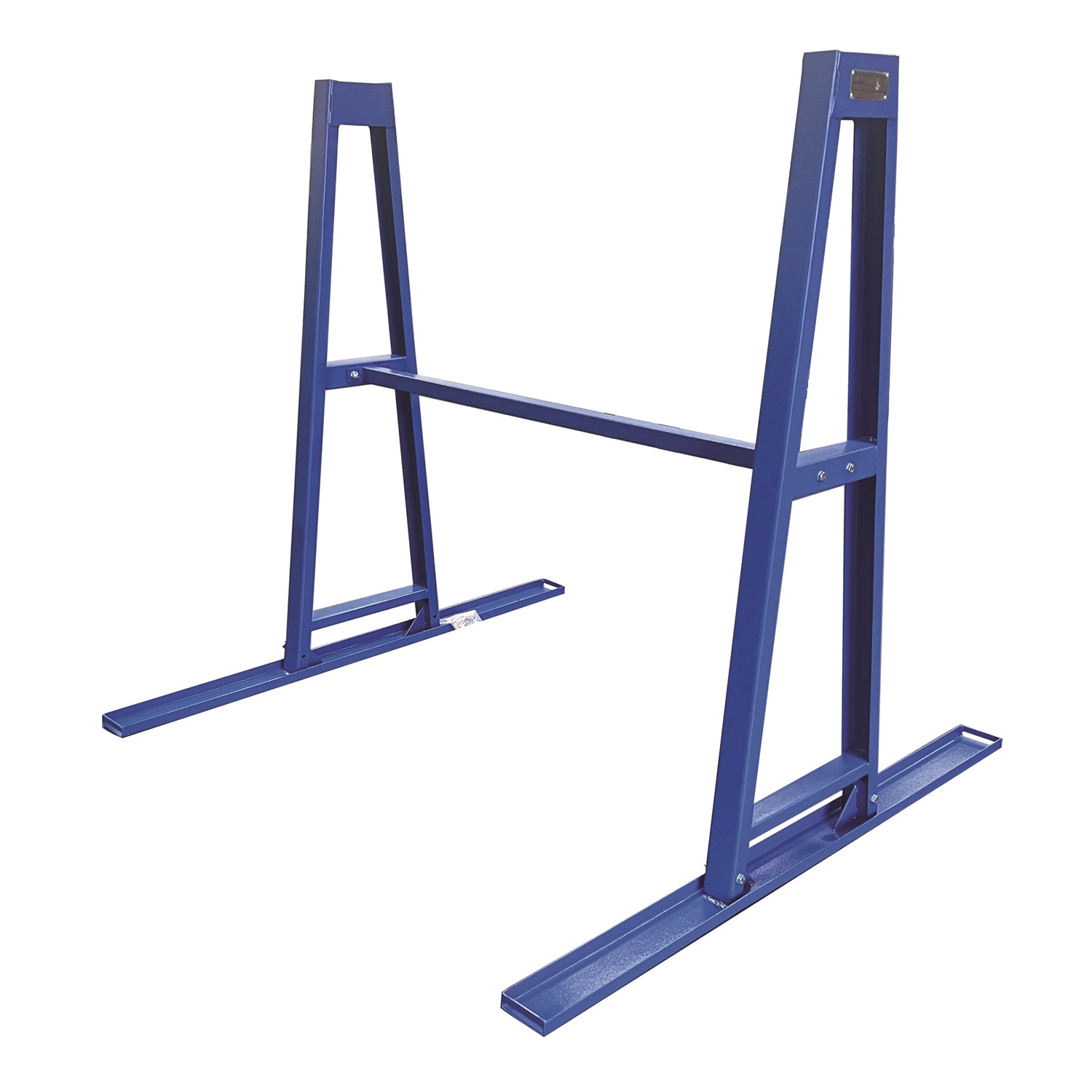 Weha Safety Blue Granite & Stone A-Frame Storage Rack Set with Crossbar