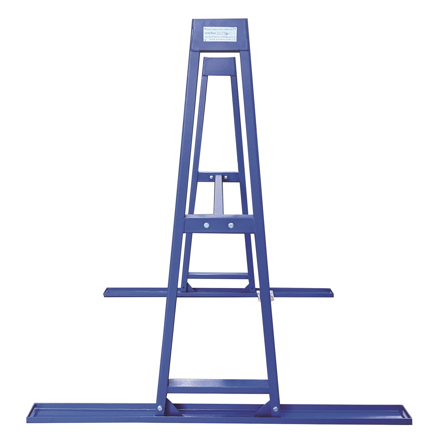 Weha Safety Blue Granite & Stone A-Frame Storage Rack Set with Crossbar