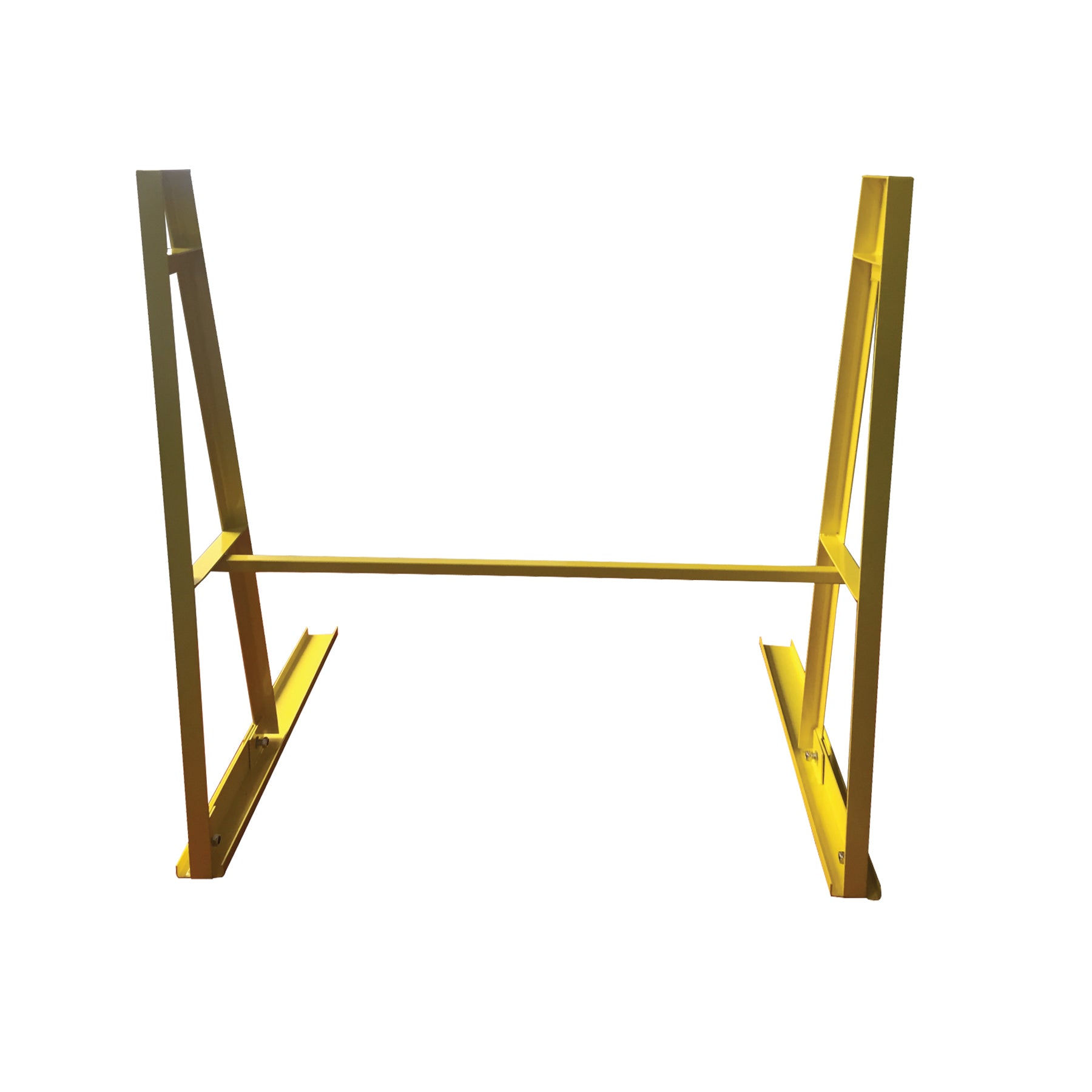 Weha Single Sided A-Frame Storage Rack with Cross Bar – Safety Yellow