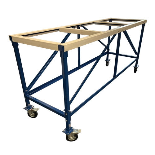 Weha 27" Work Table with White Locking Rubber
