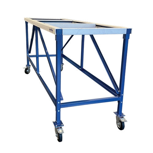 Weha 27" Work Table with White Locking Rubber