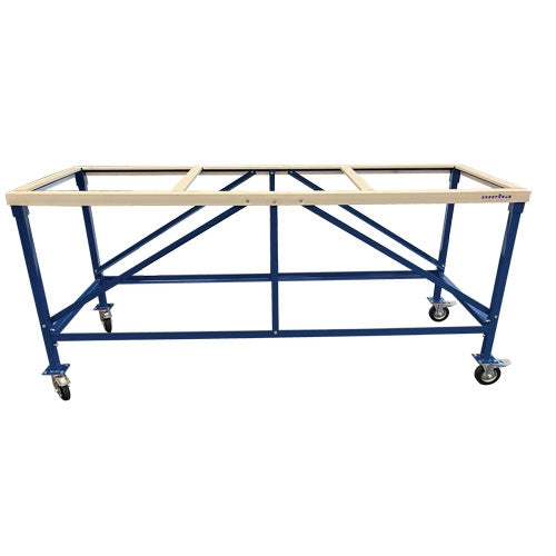 Weha 27" Work Table with White Locking Rubber