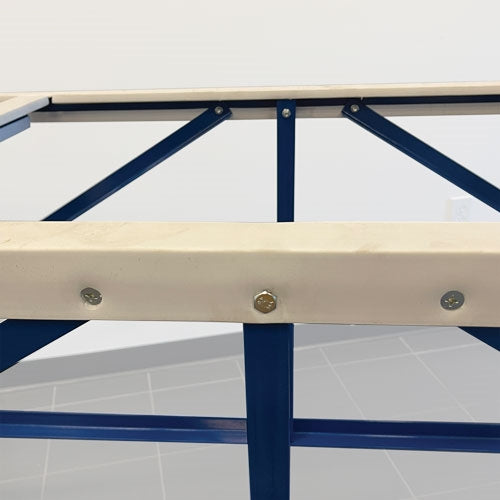Weha 27" Work Table with White Locking Rubber
