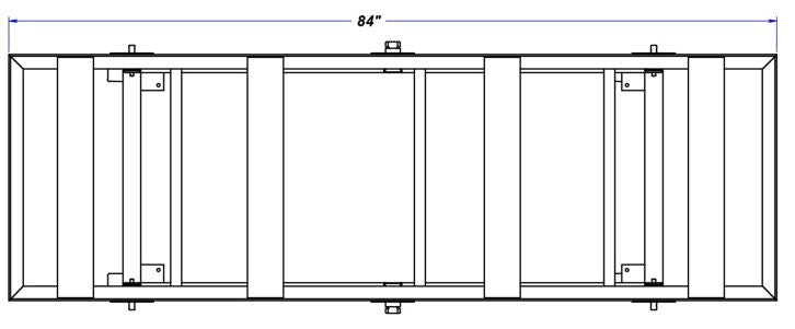 Weha 27" Adjustable Height Galvanized Fabrication Work Table