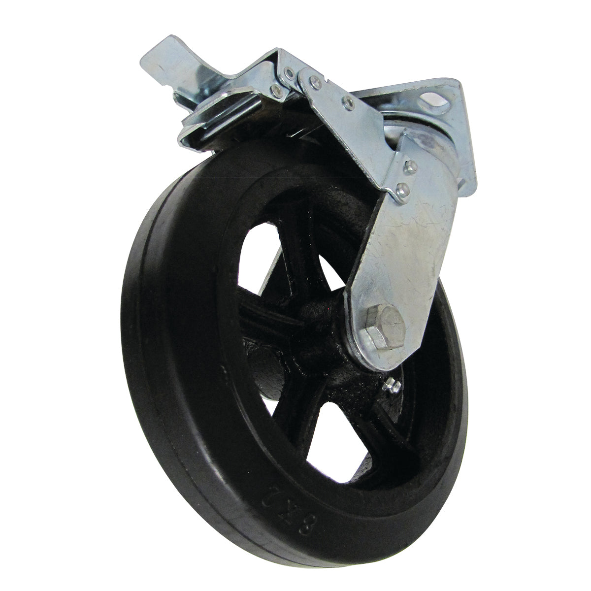 Weha Black Swivel Granite Shop Cart Wheel
