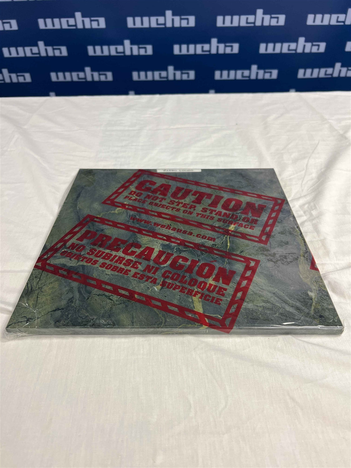 Weha Clear Countertop Protective Film - Caution Marked