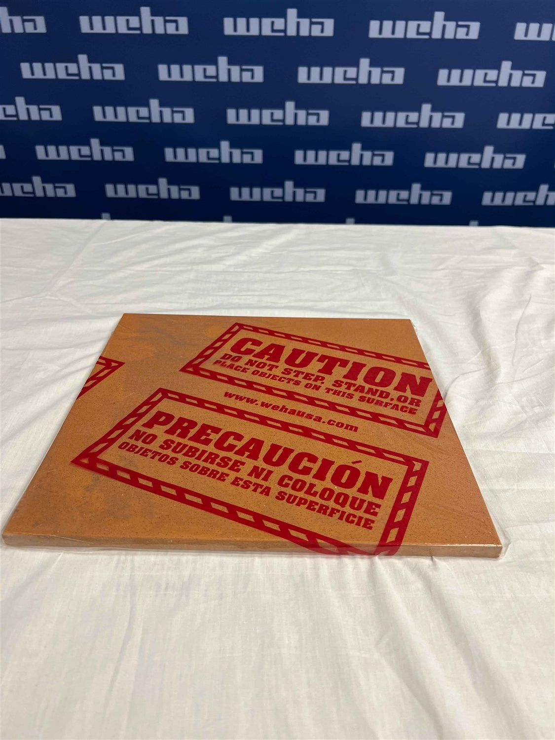 Weha Clear Countertop Protective Film - Caution Marked