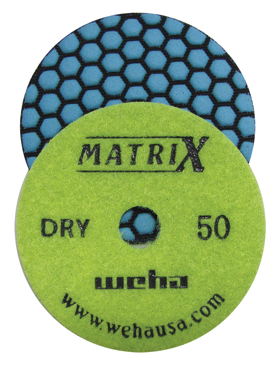 Weha 4" Matrix Dry 7 Step Diamond Polishing Pads