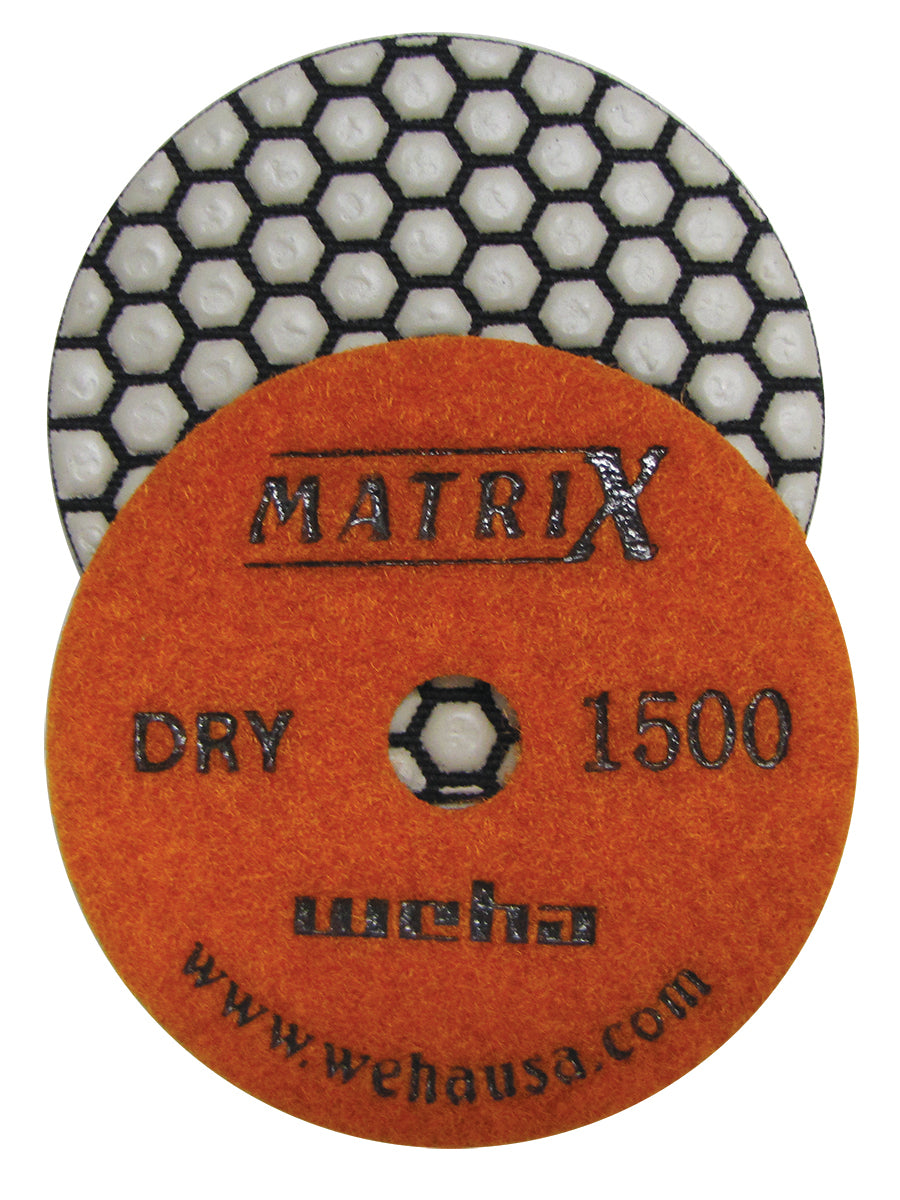 Weha 4" Matrix Dry 7 Step Diamond Polishing Pads