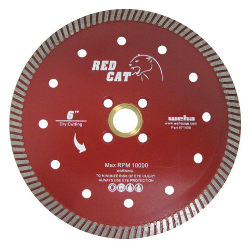 Weha 6" Red Cat Diamond Turbo Blade