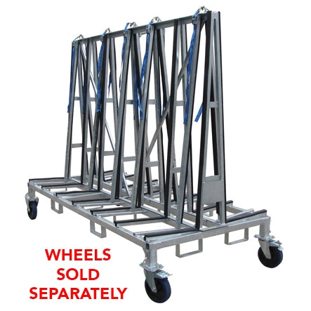 Weha Large Double-Sided A-Frame Transport Cart – 96" x 43" x 68"