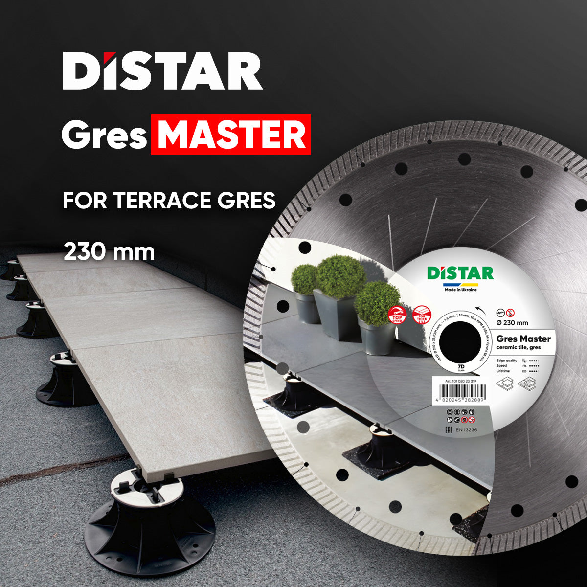 DISTAR Gres Master 9 inch diamond blade for porcelain gres cutting