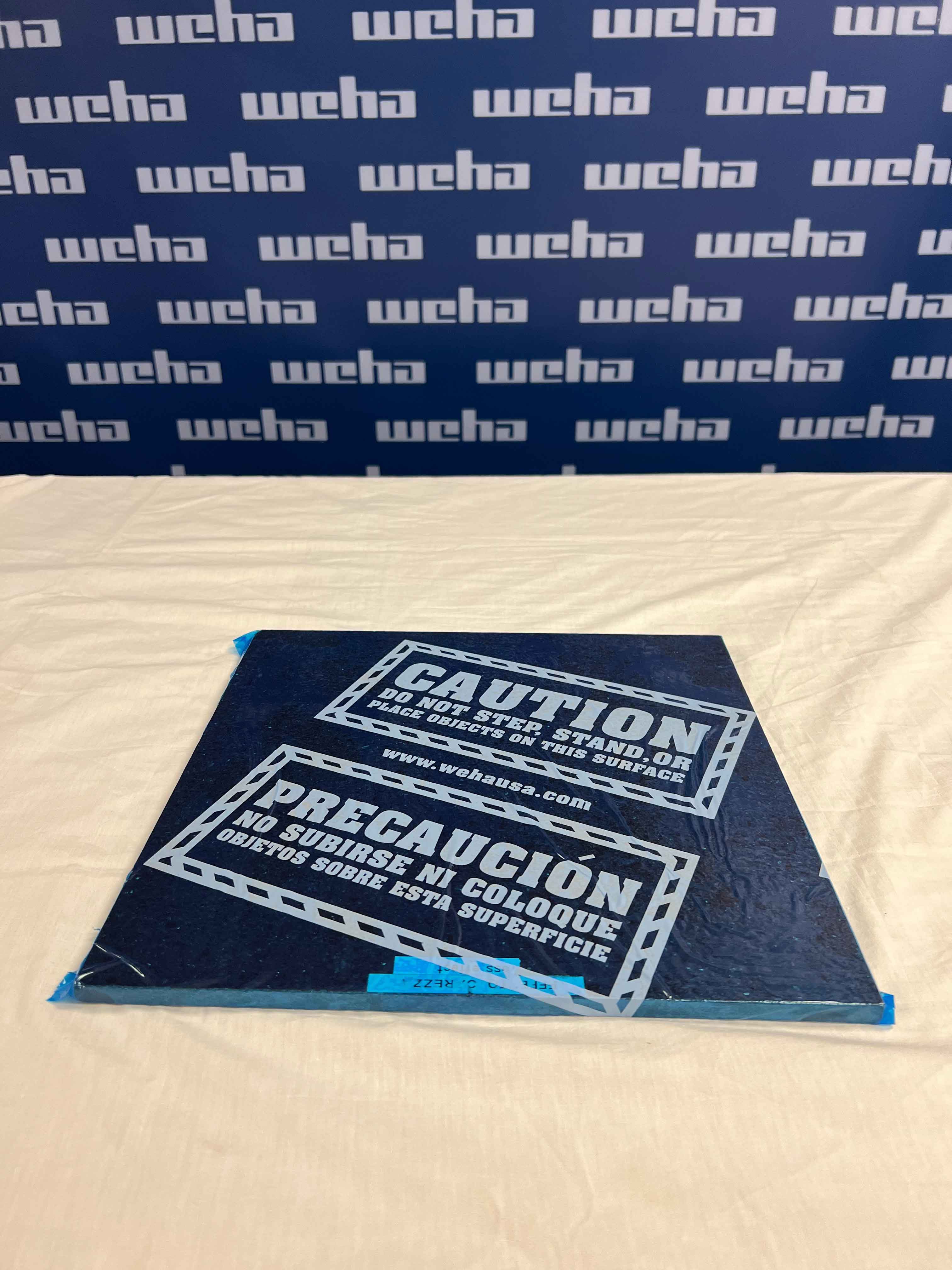 Weha Blue Countertop Protective Film – Caution Marked